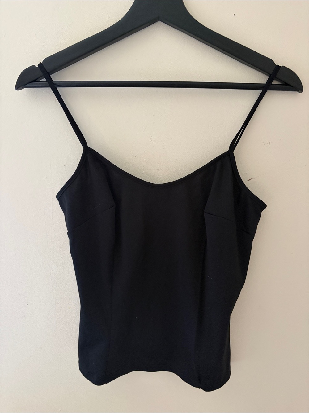 Vintage Black Spaghetti Strap Cami Top